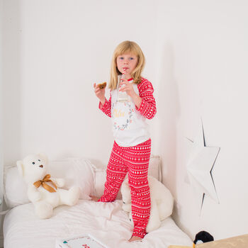 Personalised Nordic Kids Christmas Pyjamas, 11 of 12