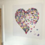 Large Feature Wall Butterfly Kaleidoscope Heart Print, thumbnail 3 of 6