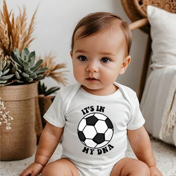 Football Print Baby Boy Bodysuit, 3 of 3