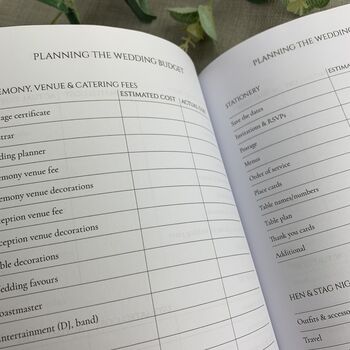 Wedding Planner For Newly Engaged Tying The Knot Wedding Organiser Journal, 6 of 6