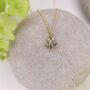 Mini Bee Necklace In 14ct Gold, thumbnail 3 of 5