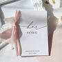 Luxury His Vows And Her Vows Wedding Cards Personalised, thumbnail 2 of 5