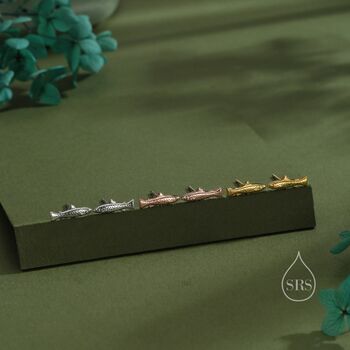 Trout Fish Stud Earrings In Sterling Silver, 7 of 12