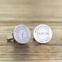 Meet Miss..Leave Mrs.. Groom Cufflinks, thumbnail 3 of 4