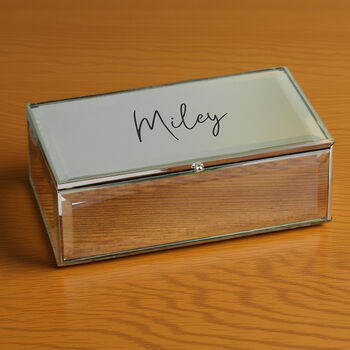 Personalised Mirrored Jewellery Box, 5 of 5