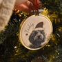 Personalised Pet Portrait Christmas Decoration, thumbnail 1 of 7