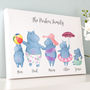 Personalised Hippo Family Art, thumbnail 6 of 7