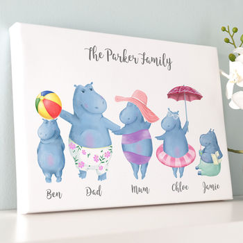 Personalised Hippo Family Art, 6 of 7