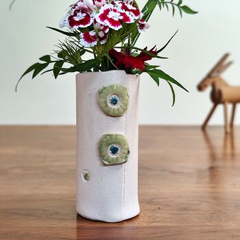 Ceramic Stem Bud Vase Handmade Personalised, 7 of 11