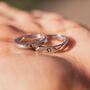 Adjustable Couple Moon And Sun Promise Ring Set, thumbnail 1 of 5