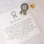 Thoughtful Teacher Gift Pin With Poem | Light Hearted Thank You Teacher Gift | End Of Term Teaching Assistant Gift, thumbnail 2 of 12