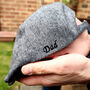 Personalised Secret Father's Day Message Flat Cap, thumbnail 2 of 11