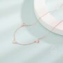 Sterling Silver Triple Heart Necklace, thumbnail 2 of 11