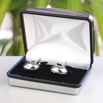 Personalised Rugby Ball Cufflinks, 5 of 7