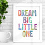 'Dream Big Little One' Watercolour Print, thumbnail 2 of 4