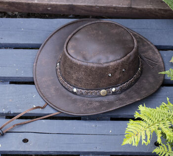 Soft Foldable Leather Hat Unisex, 9 of 12