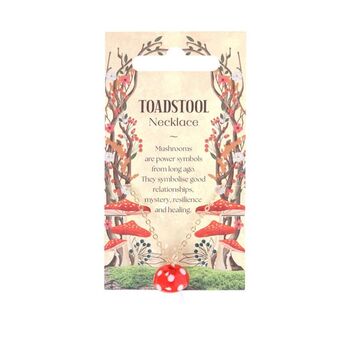 Toadstool Charm Necklace, 2 of 3