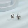 Sterling Silver Tiny Scorpion Stud Earrings, thumbnail 6 of 11