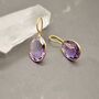 Amethyst Silver Earrings, thumbnail 5 of 12