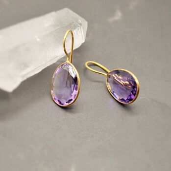 Amethyst Silver Earrings, 5 of 12