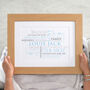 Personalised Baby Birth Announcement Word Art, thumbnail 4 of 12