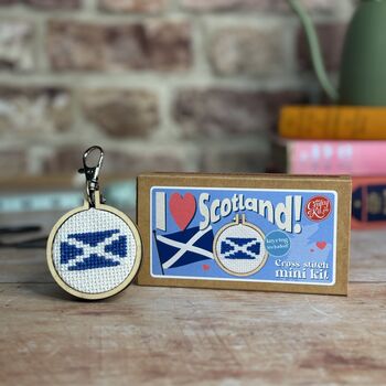 I Love Scotland! Mini Matchbox Cross Stitch Kit, 2 of 6