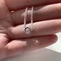 Sterling Silver X Or O Pendant Choker Necklace, thumbnail 3 of 4