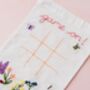 Embroidered Noughts And Crosses Drawstring Bag Craft Kit, thumbnail 4 of 8