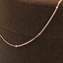 Sterling Silver Minimalist Bead Motif Necklace, thumbnail 4 of 12