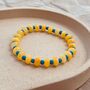 Capri Yellow Jade Bead Bracelet, thumbnail 3 of 6
