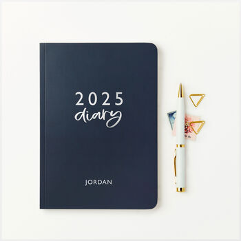 Personalised Modern 2025 Weekly Diary, 2 of 8