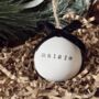 Personalised Ceramic Christmas Bauble Tree Decoration, thumbnail 3 of 5