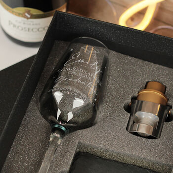 Personalised Graduation Champagne Prosecco Flute, 4 of 5