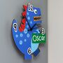 Personalised Dinosaur Shape Wooden Clock, thumbnail 3 of 3