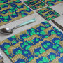 Leopard And Monstera Leaf Coasters, thumbnail 3 of 3
