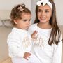 Embroidered Big/Little Sibling Sweatshirts With Heart Design Brother And Sister Available, thumbnail 1 of 11