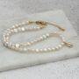 Pearl Choker Necklace With Gold Plated Seashell Charms, thumbnail 8 of 11