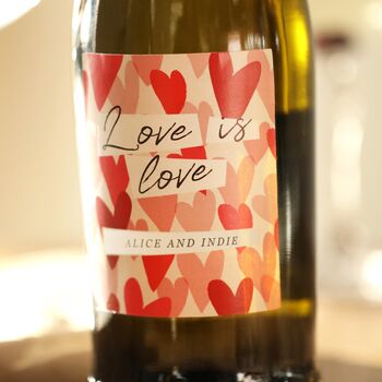Personalised Love Is Love Prosecco, 3 of 3