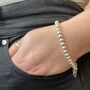 Sterling Silver Bead Bracelet, thumbnail 2 of 5