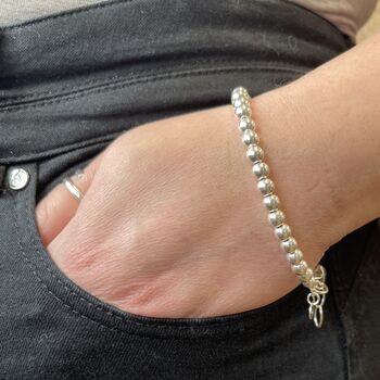 Sterling Silver Bead Bracelet, 2 of 5