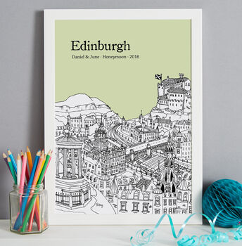 Personalised Edinburgh Print, 6 of 10