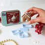 Mini Gingerbread House Biscuit Baking And Decorating Kit Edge Of Hot Chocolate Mug Biscuit, thumbnail 3 of 11