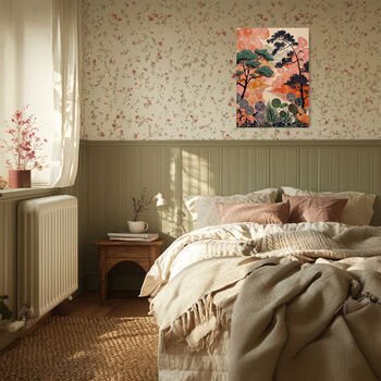 Japanese Ancient Forest Landscape Art Print, 3 of 4