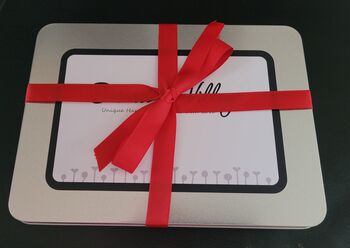 Personalised Cricket Biscuit Tin For Father's Day Birthdays, Thank You, Good Luck, Retirement, Well Done, Congratulations, Get Well, 12 of 12