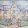 Personalised Wedding Venue Watercolour Painting. Original Watercolour Wedding Portrait. Wedding Illustration Sketch. Not A Print, thumbnail 2 of 12