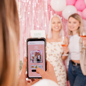 Pink Party And Photo Booth Kit With Diy Balloon Garland, 2 of 3