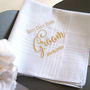 Grooms Best Day Ever Wedding Handkerchief Gift, thumbnail 3 of 5