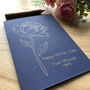 Personalised Thank You Bridesmaid Peony Flower Gold Foil Wedding Card, thumbnail 4 of 12