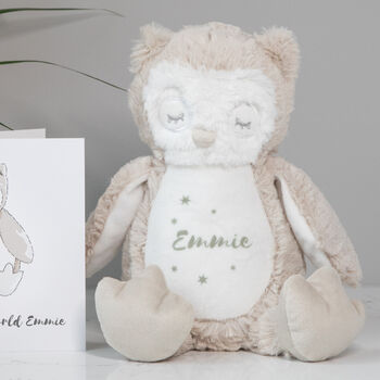 personalised owl teddy