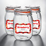 Glass Storage Jars With Vibrant Personalised Labels, thumbnail 1 of 6